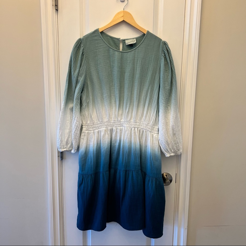 UNIVERSAL THREAD BLUE OMBRÉ DRESS SIZE XXL
